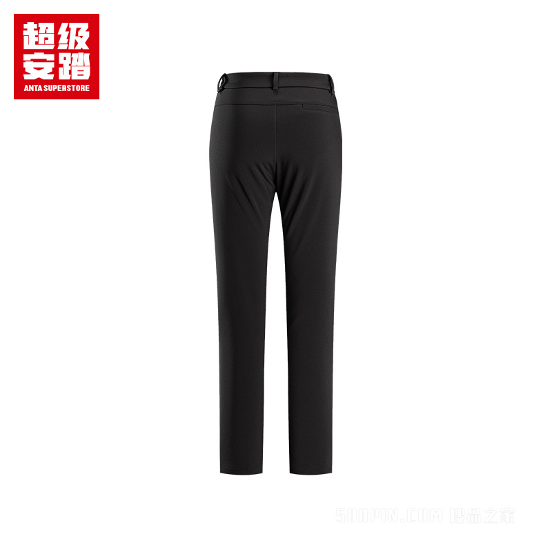 超级安踏户外女子轻暖绒防泼水梭织运动长裤