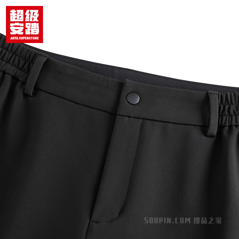 超级安踏户外女子轻暖绒防泼水梭织运动长裤