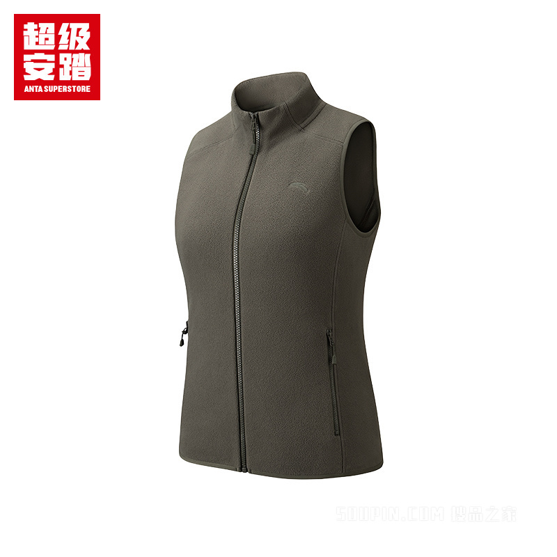 超级安踏户外女子密暖绒马甲