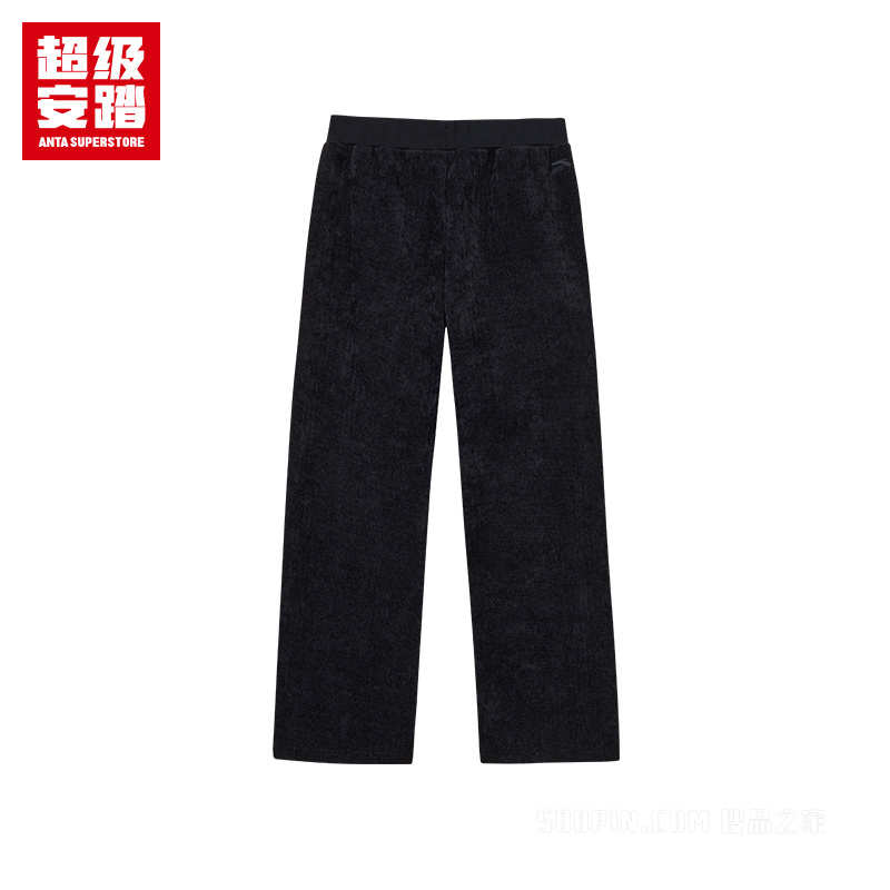 超级安踏潮流文化女子密暖绒针织运动长裤