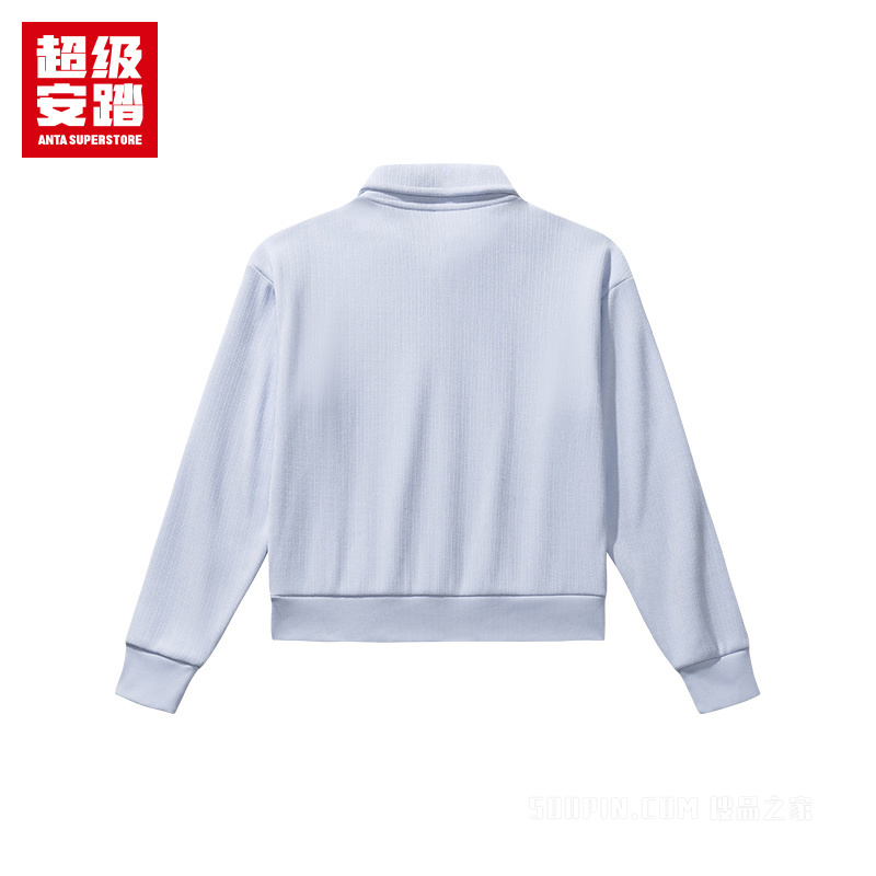 超级安踏潮流文化女子密暖绒套头卫衣