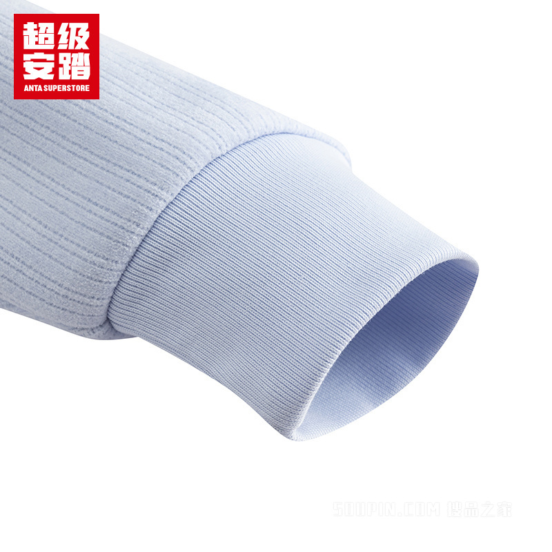 超级安踏潮流文化女子密暖绒套头卫衣