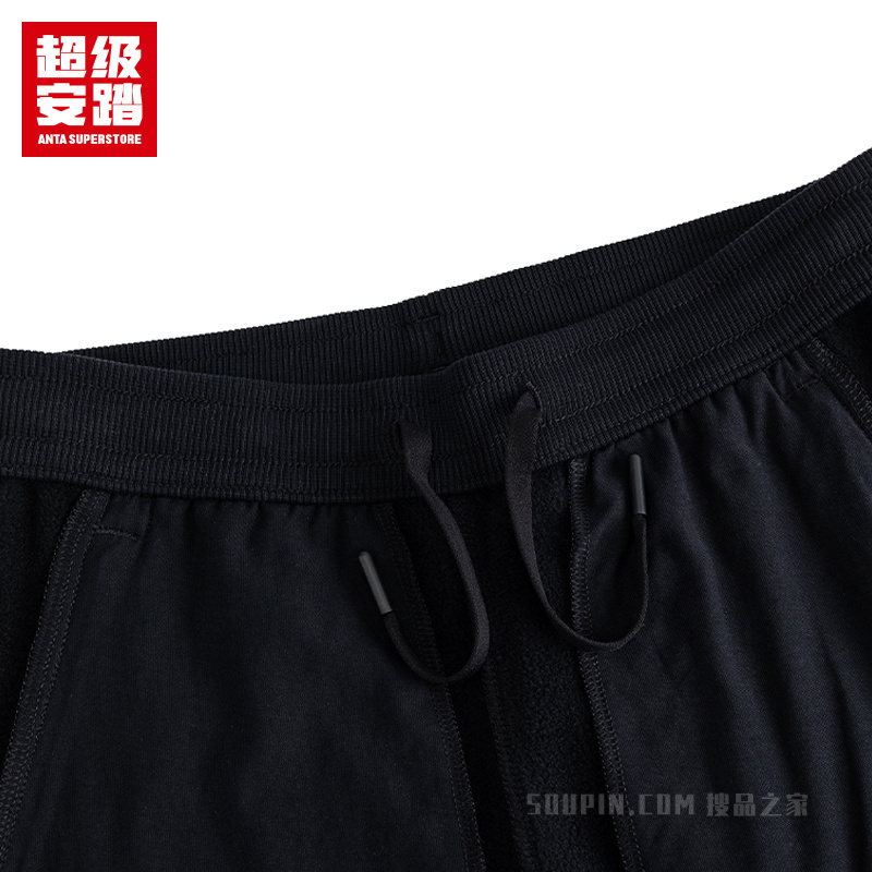 超级安踏潮流文化女子密暖绒针织运动长裤