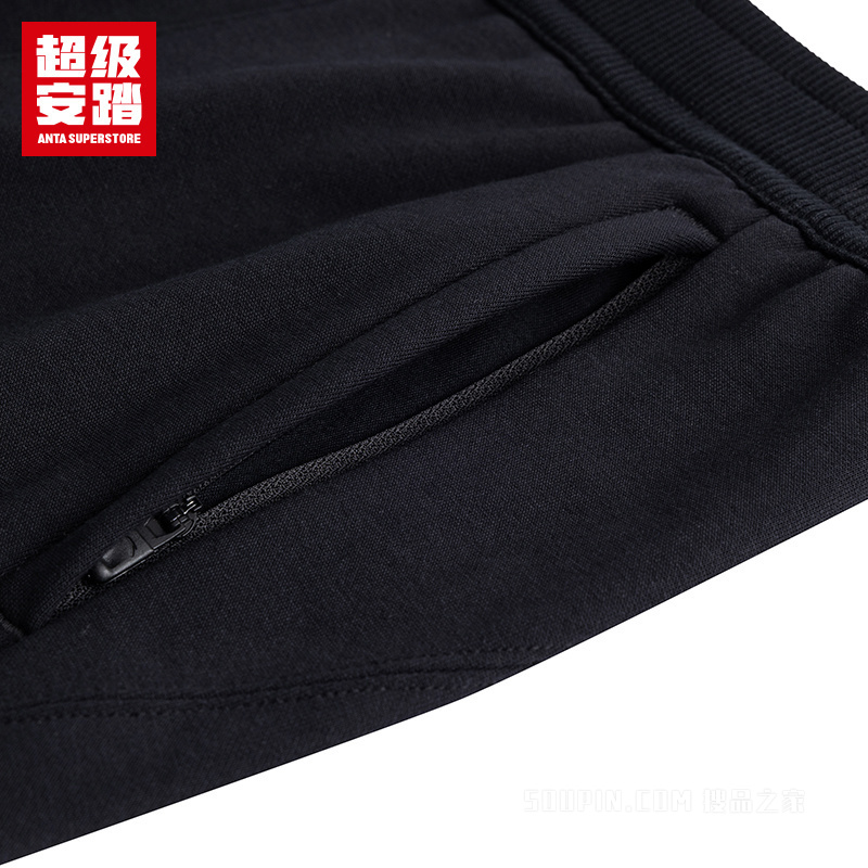 超级安踏潮流文化女子密暖绒针织运动长裤