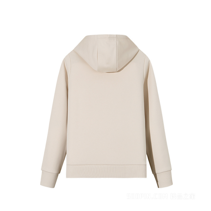 安踏训练女子密暖绒连帽卫衣