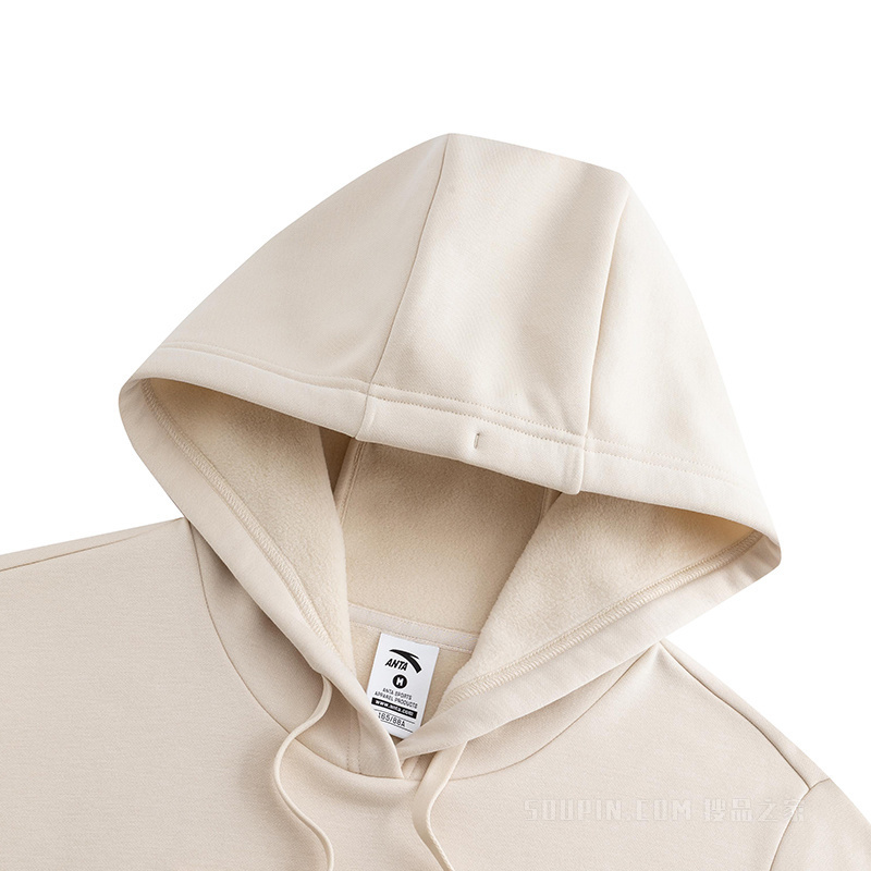 安踏训练女子密暖绒连帽卫衣