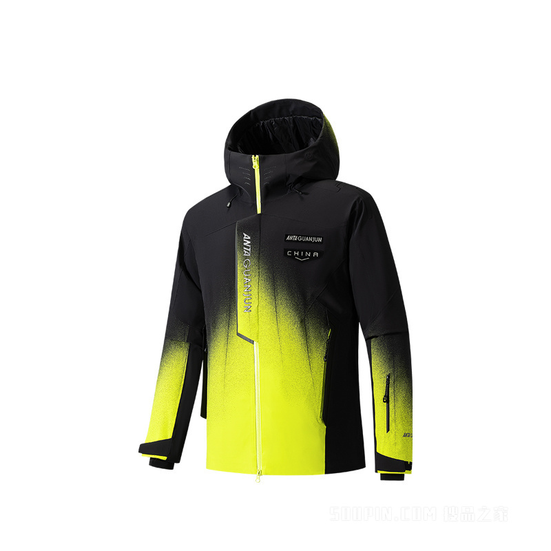 安踏冠军滑雪男子防泼水滑雪服厚外套