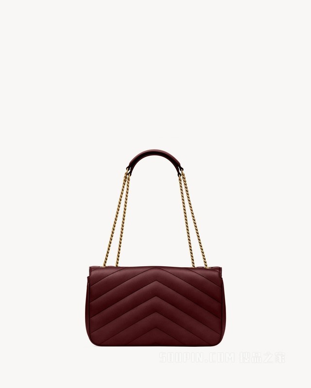 LOULOU中号绗缝小羊皮手袋