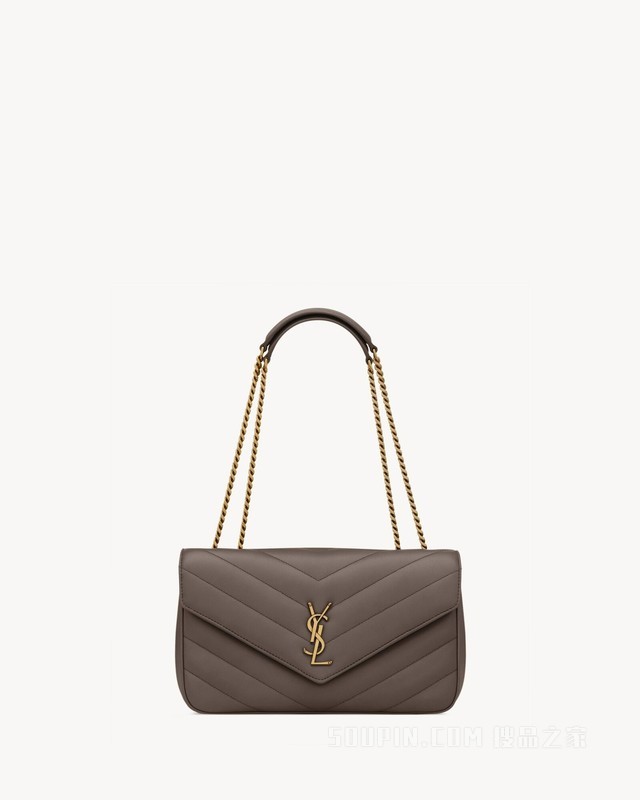 LOULOU中号绗缝小羊皮手袋