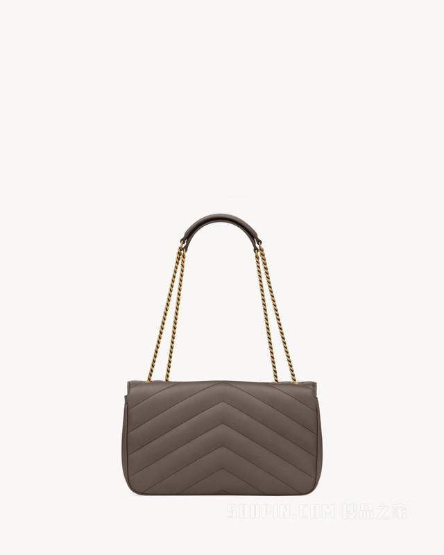 LOULOU中号绗缝小羊皮手袋