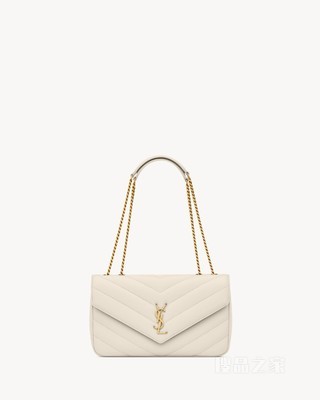 LOULOU中号绗缝小羊皮手袋