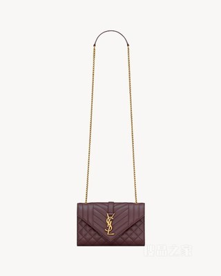 ENVELOPE小号粒面压印皮革手袋