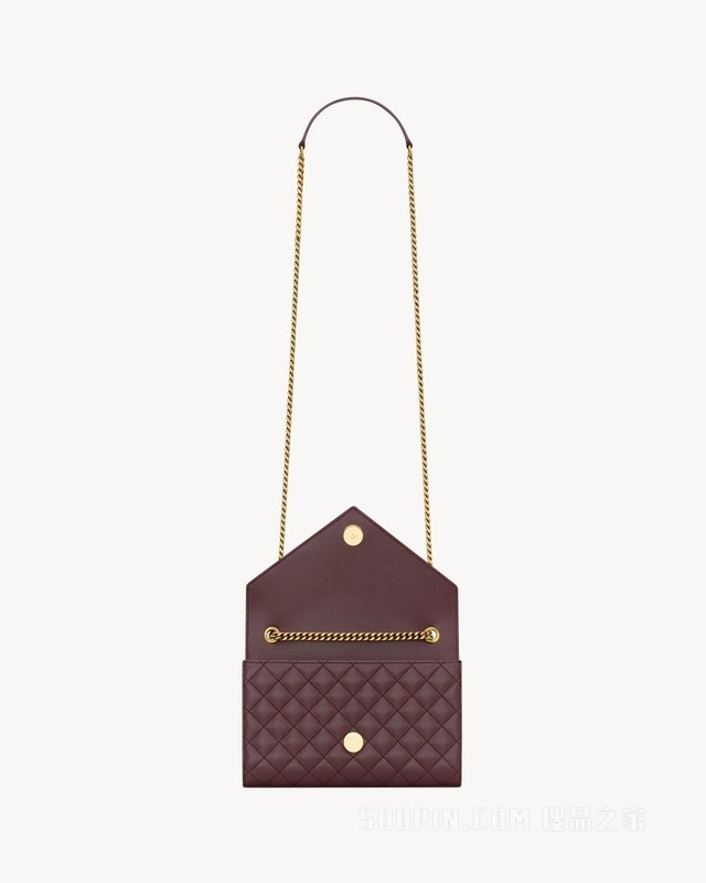 ENVELOPE小号粒面压印皮革手袋