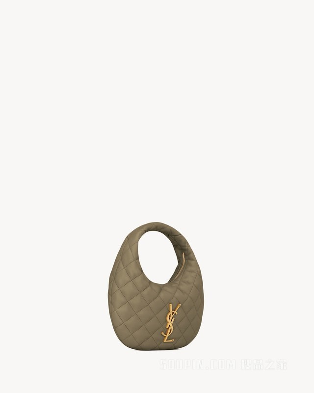 ICARINO绗缝纳帕皮革手袋