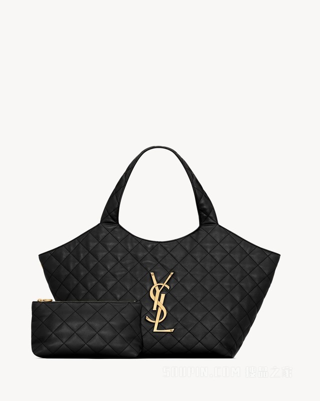 ICARE中号绗缝纳帕皮革包