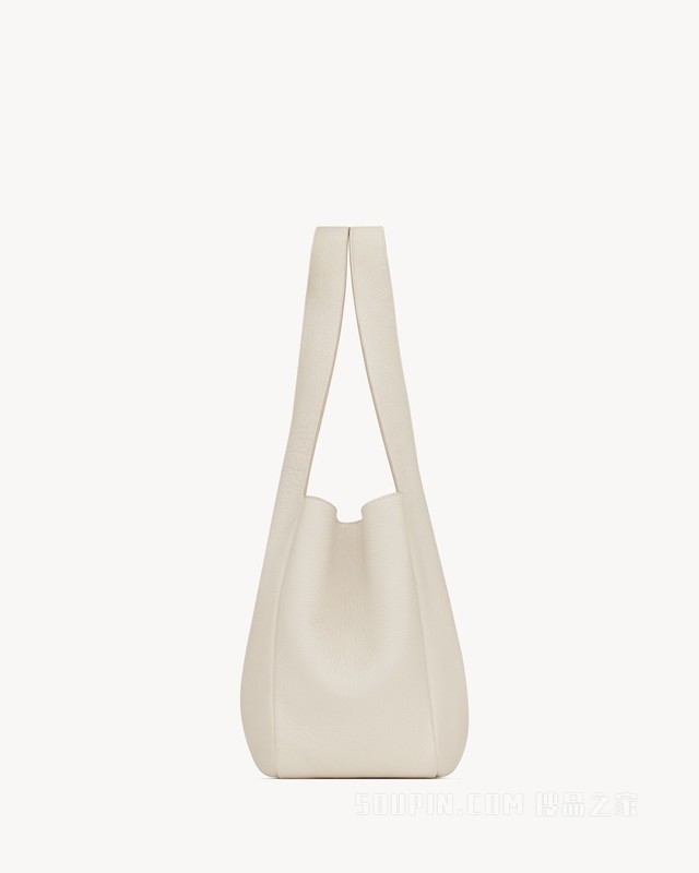 LE 5 À 7 BEA粒面皮革手袋