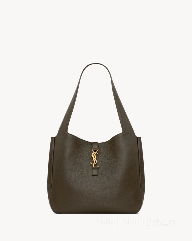 LE 5 À 7 BEA粒面皮革手袋