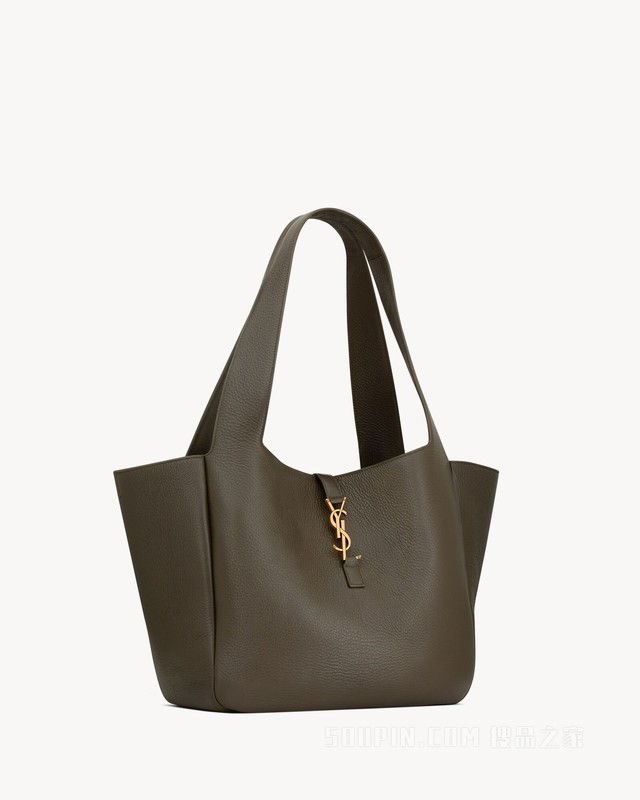 LE 5 À 7 BEA粒面皮革手袋