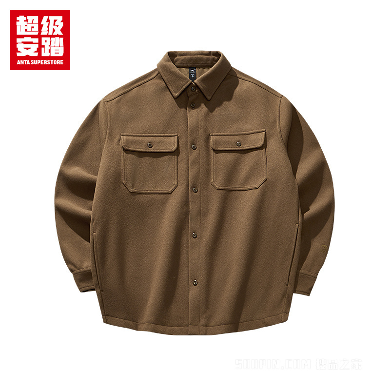 超级安踏潮流文化男子密暖绒休闲外套