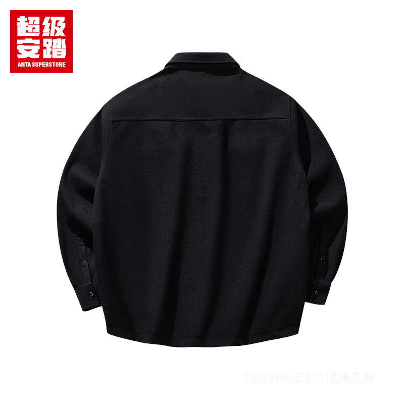 超级安踏潮流文化男子密暖绒休闲外套