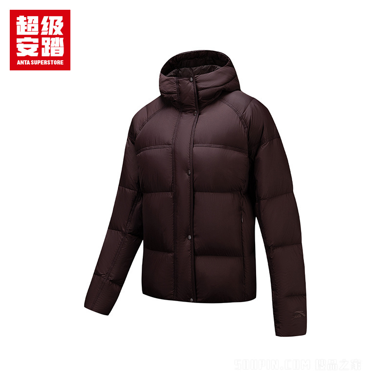 超级安踏潮流文化女子防泼水羽绒服