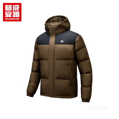 超级安踏潮流文化男子防泼水羽绒服