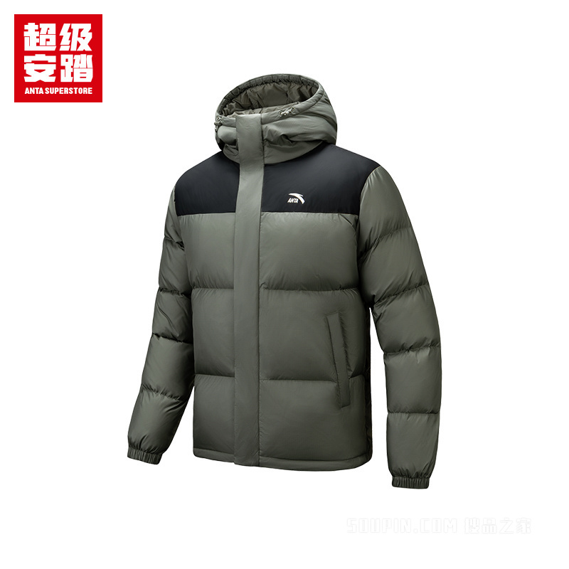 超级安踏潮流文化男子防泼水羽绒服