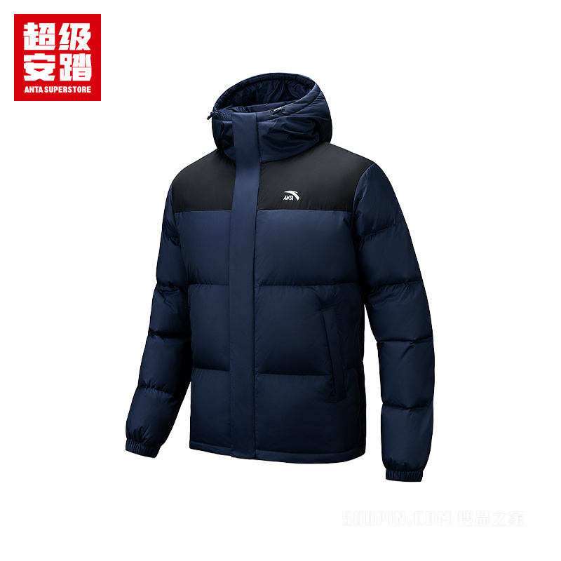 超级安踏潮流文化男子防泼水羽绒服