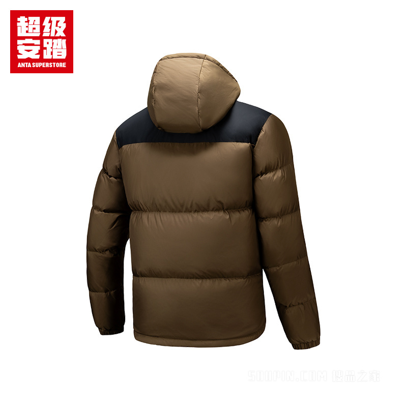 超级安踏潮流文化男子防泼水羽绒服