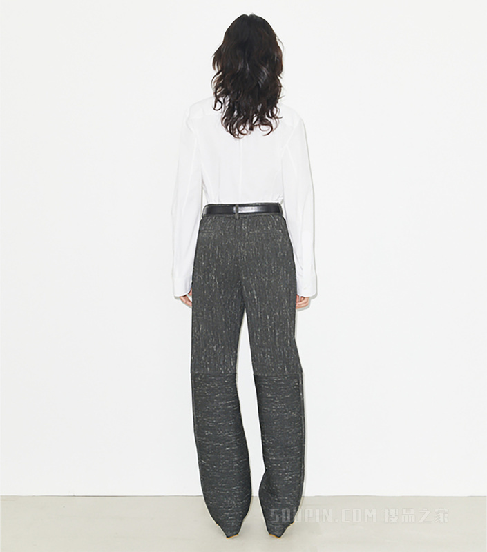 棉府绸衬衫 白色