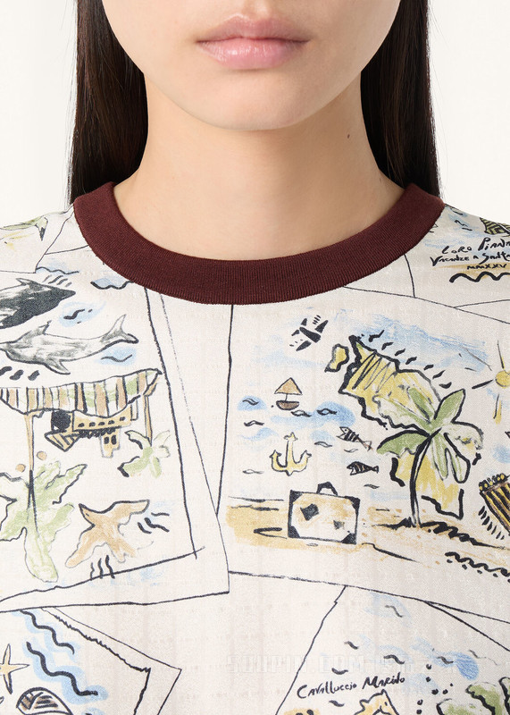 Mazzorbo 女士T恤 桑蚕丝, 棉