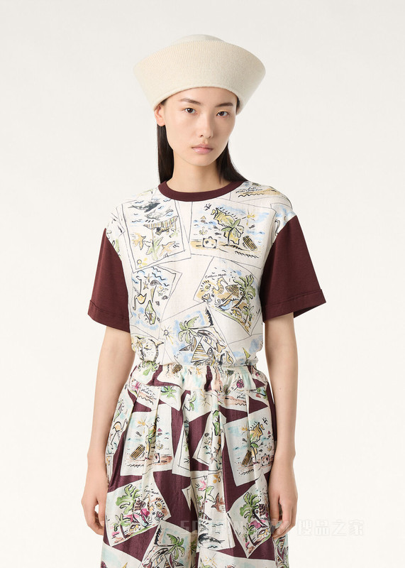 Mazzorbo 女士T恤 桑蚕丝, 棉