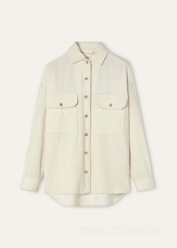 Darby女士衬衫式外套 初剪羊毛