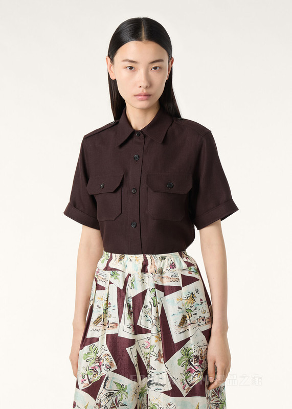 Annalisa女士衬衫 亚麻