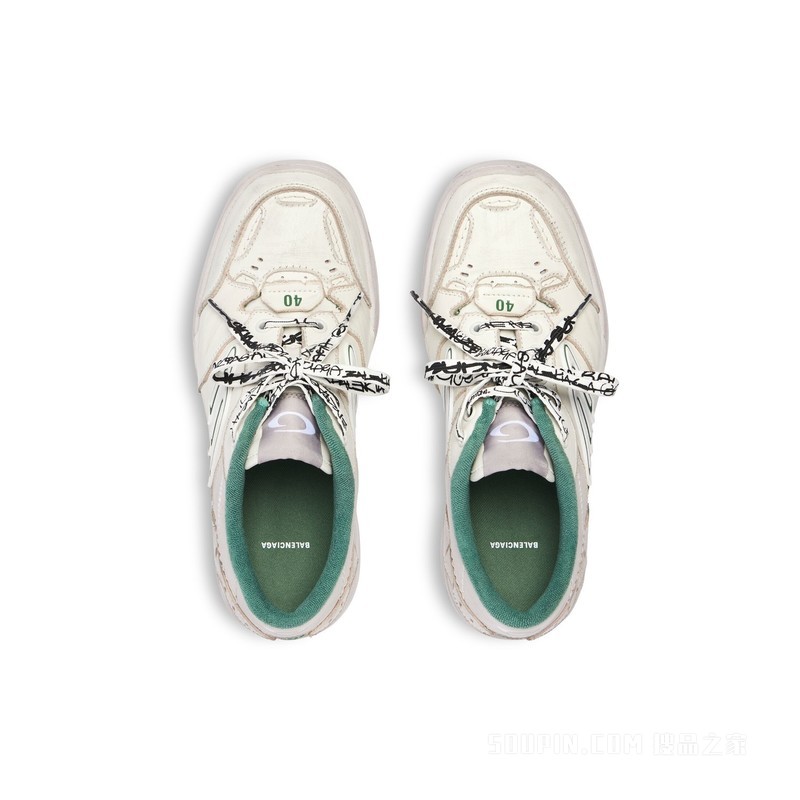 HAMPTONS WORN-OUT中度做旧男士运动鞋