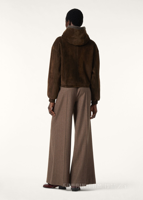 Mikael女士飞行员夹克 小牛皮