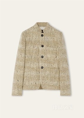 Spagna Mini女士夹克 初剪羊毛, 亚麻, 棉