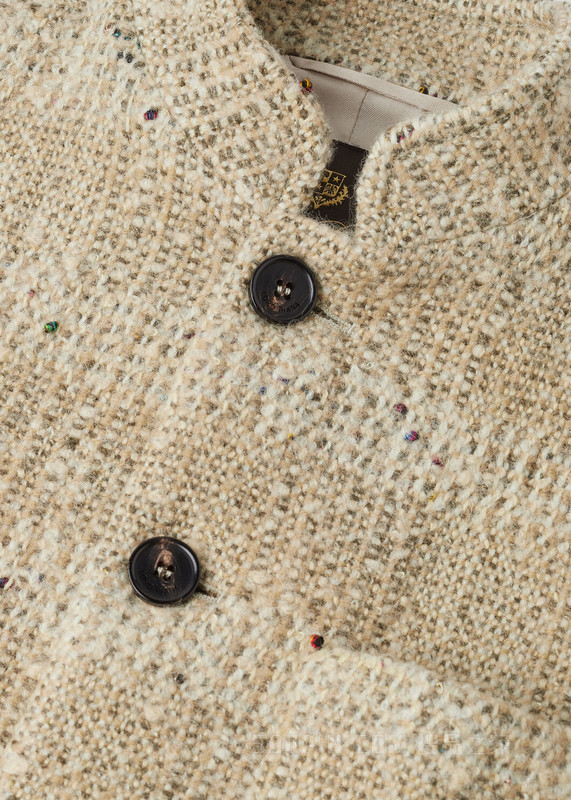 Spagna Mini女士夹克 初剪羊毛, 亚麻, 棉