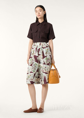 Emon女士百慕大短裤 桑蚕丝