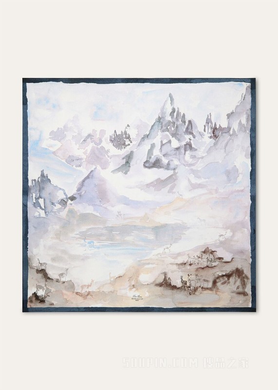 Natura delle Alpi女士围巾 桑蚕丝