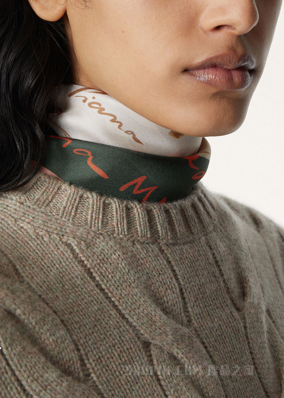 Enciclopedia della Maglia女士围巾 桑蚕丝