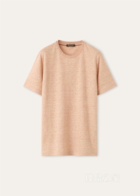 男士圆领T恤 亚麻