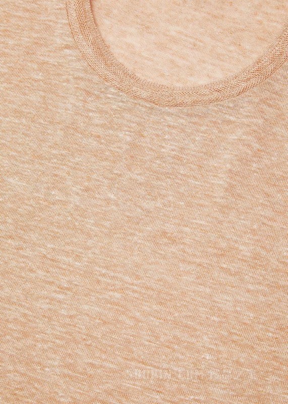 男士圆领T恤 亚麻