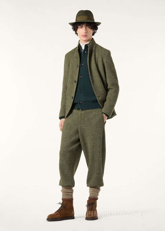 The Ramble男士飞行员毛衫 羊绒, 桑蚕丝