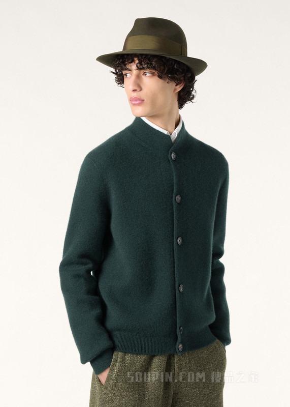 The Ramble男士飞行员毛衫 羊绒, 桑蚕丝
