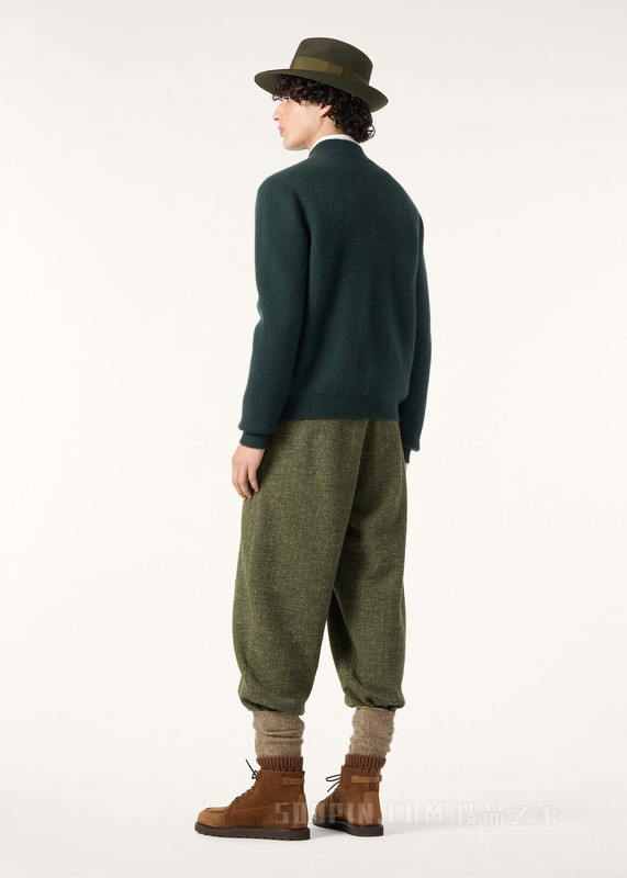 The Ramble男士飞行员毛衫 羊绒, 桑蚕丝