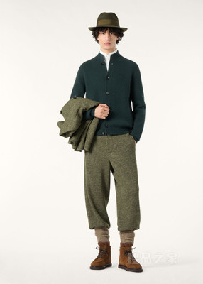 Cellina男士长裤 初剪羊毛, 桑蚕丝, 亚麻