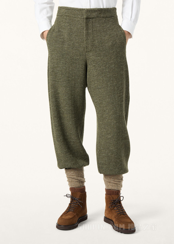 Cellina男士长裤 初剪羊毛, 桑蚕丝, 亚麻