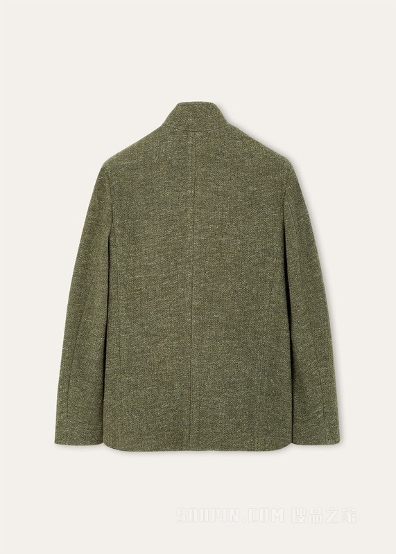 Spagna男士夹克 初剪羊毛, 桑蚕丝, 亚麻