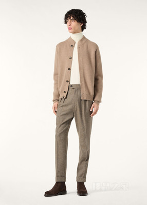 The Ramble男士飞行员毛衫 羊绒, 桑蚕丝